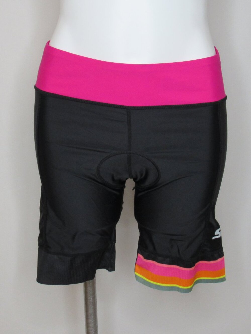 SL3S Black Pink Cycling Triathlon Bike Shorts Women's XL XLarge